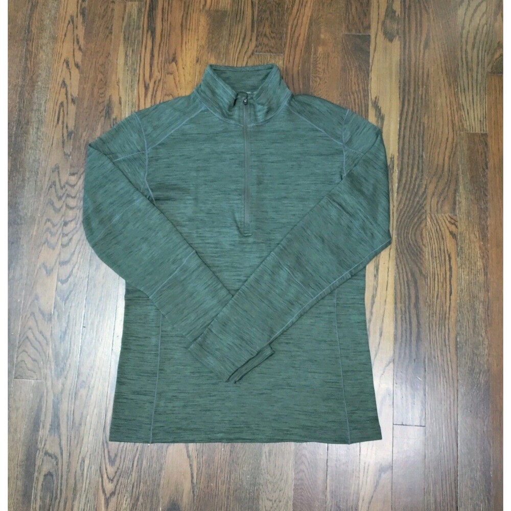 KUHL Alloy Performance 1/4 Zip Pullover Men's M Olive Green Hiking Outdoor EUC